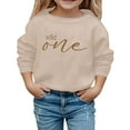 thumbnail image 1 of WOYY Toddler Girls Casual Sweatshirt Long Sleeved Pullover Top Children's Sweatshirt, 1 of 3
