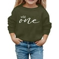 thumbnail image 1 of WOYY Toddler Girls Sweatshirt Letter Print Crew Neck Pullover Casual Sweatshirts, Sizes 3-4T, 1 of 3
