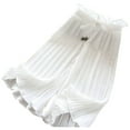 thumbnail image 1 of WOYY Toddler Girls Chiffon Pleated Wide Leg Pants Lightweight Ruffle High Rise Flowy Pants, 1 of 8