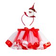 thumbnail image 1 of WOYY Toddler Girls Christmas Dance Party Tutu Skirt Pettiskirt with Hairband, Sizes 2-11, 1 of 3