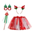 thumbnail image 1 of WOYY Toddler Girls Christmas Party Tutu Skirt Performance Dance Skirt Outfits, Sizes 2-8, 1 of 3