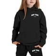thumbnail image 1 of WOYY Toddler Girls Clothes Set New York Print Hoodie Sweatpants Outfits, Sizes 3-4T, 1 of 5
