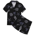 thumbnail image 1 of WOYY Toddler Girls Cute Ocean Print Short Sleeve Top Shorts Outfits Sleepwear, Sizes 2-3T, 1 of 3