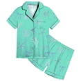 thumbnail image 1 of WOYY Toddler Girls Cute Ocean Print Short Sleeve Top Shorts Outfits Sleepwear, Sizes 4-5T, 1 of 3