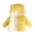 thumbnail image 1 of WOYY Toddler Girls Down Jacket Winter Warm Thermal Cartoon Bear Girls Coat, Sizes 2-3T, 1 of 8