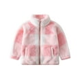 thumbnail image 1 of WOYY Toddler Girls Fleece Coat Cute Soft Zip Up Jacket Winter Outerwear, Sizes 3-4T, 1 of 3