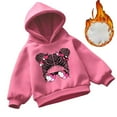 thumbnail image 1 of WOYY Toddler Girls Graphic Hoodie Figure Print Loose Hooded Sweatshirt, Sizes 3-4T, 1 of 8