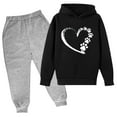 thumbnail image 1 of WOYY Toddler Girls Lined Hoodie Sweatpants Outfits Casual Tracksuit, Sizes 3-4T, 1 of 2