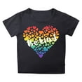 thumbnail image 1 of WOYY Toddler Girls Graphic T-Shirt "Be Kind" Theme Short Sleeve T Shirt Casual Graphic Tee, 1 of 3
