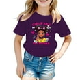 thumbnail image 1 of WOYY Toddler Girls Graphic T Shirt Cartoon Print Short Sleeve T-Shirt Summer Tee, Sizes 3-14, 1 of 3