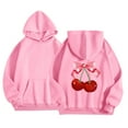 thumbnail image 1 of WOYY Toddler Girls Hoodie Cute Cherry Print Hooded Sweatshirt Pullover Top, Sizes 2-3T, 1 of 4