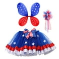 thumbnail image 1 of WOYY Toddler Girls Independence Day Tutu Skirt Party Performance Dance Outfits, Sizes 2-11, 1 of 3