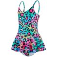 thumbnail image 1 of WOYY Toddler Girls Leopard Ruffle One-Piece Swimsuit UPF 50+ Beach Bathing Suit Swimwear, 1 of 8