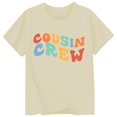 thumbnail image 1 of WOYY Toddler Girls Letter Print Short Sleeve T Shirt Casual Active Tee Shirt, Sizes 1-13, 1 of 3