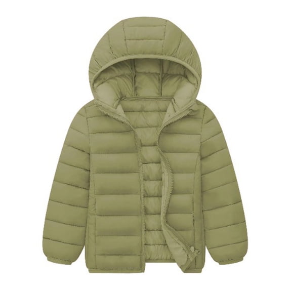 WOYY Toddler Girls Lightweight Down Jacket Winter Warm Hooded Coat Outerwear, Sizes 2-3T