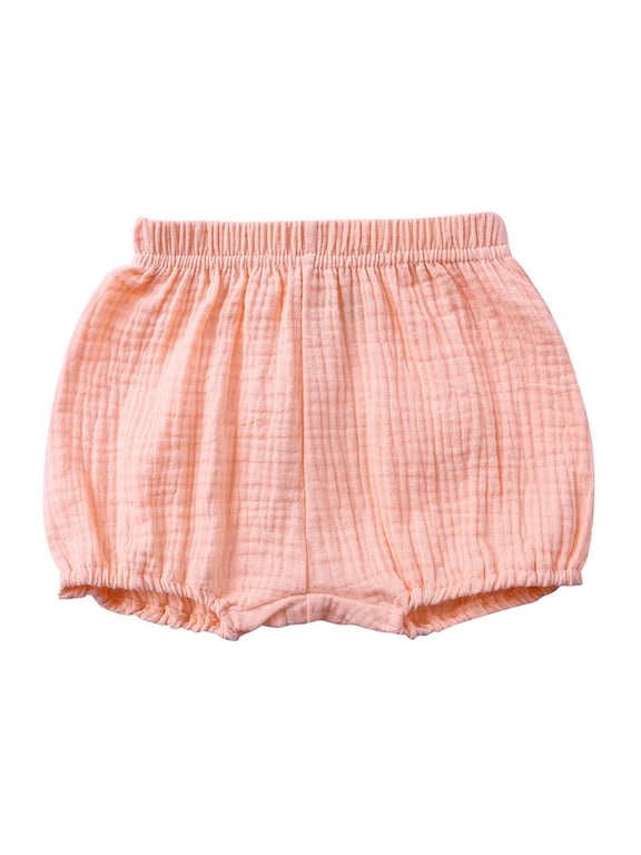 Toddler Girls Lightweight Pull-On Shorts Solid Breathable Casual Shorts, Sizes 3-4T
