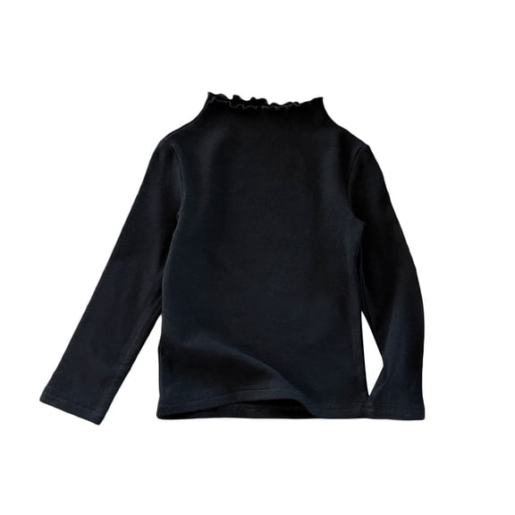 WOYY Toddler Girls Long Sleeve T-Shirt High Neck Soft Thermal Shirt Undershirt