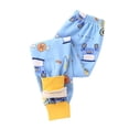 thumbnail image 1 of WOYY Toddler Girls Pajama Pants Cartoon Print Stretch Trousers Winter Warm Leggings, 1 of 3
