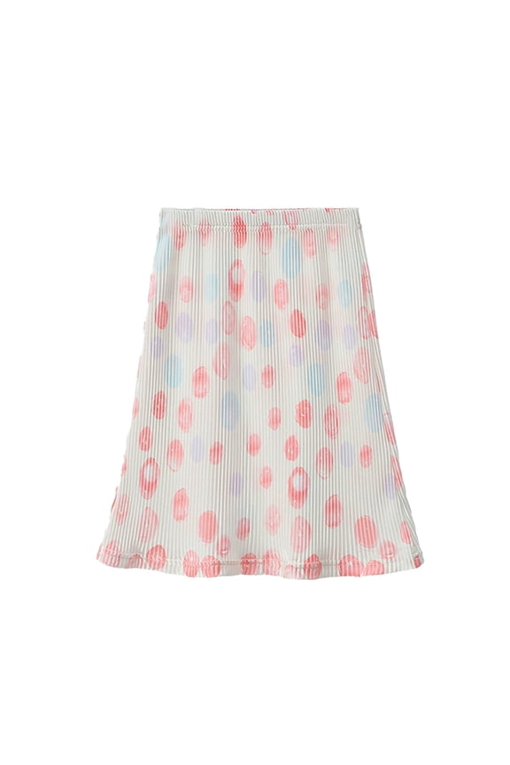 Toddler Girls Pleated Skirt Casual Elastic Waist Knee-Length Skirt, Sizes 3-10