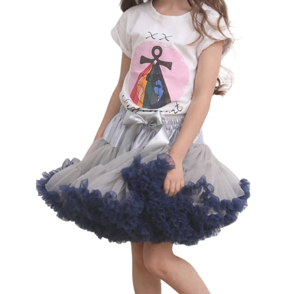WOYY Toddler Girls Princess Layered Tutu Skirt Party Dance Puffy Tulle Skirt, Sizes 3-4