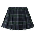 thumbnail image 1 of WOYY Toddler Girls School Plaid Pleated Skirt Preppy Style A-Line Skirt, Sizes 2-12, 1 of 3