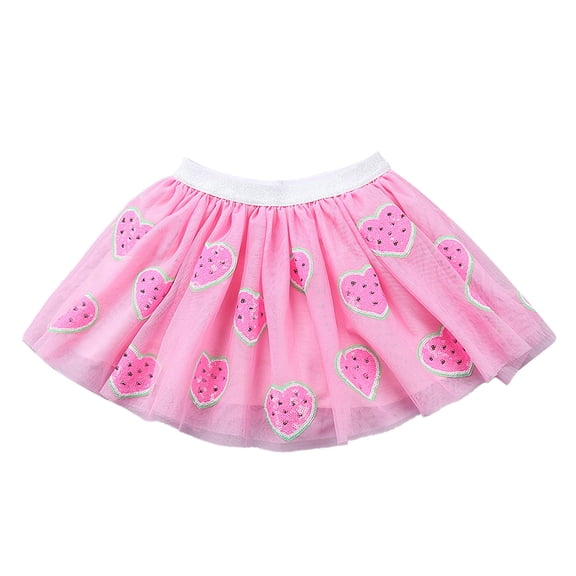 WOYY Toddler Girls Sequins Embroidery Ballet Tutu Skirt Birthday Party Skirt, Sizes 1-8