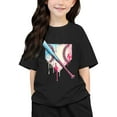 thumbnail image 1 of WOYY Toddler Girls Short Sleeve Graphic Tee Casual Active Crewneck T-Shirt, Sizes 3-13, 1 of 5