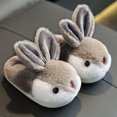 thumbnail image 1 of WOYY Toddler Girls Slippers Cartoon Rabbit Non Shoes Fuzzy Cozy Warm House Shoes, 1 of 3