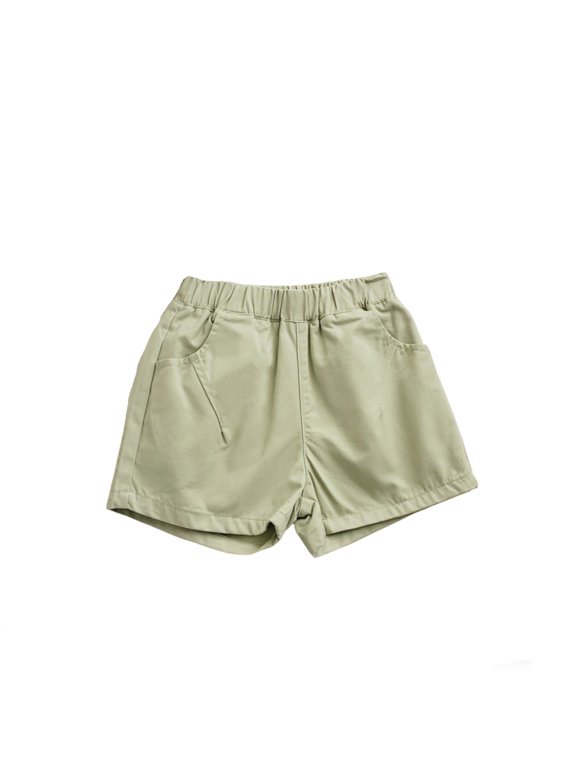 Toddler Girls Summer Casual Shorts Kids Lightweight Elastic Waist Play Shorts Bottoms