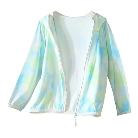 WOYY Toddler Girls Sun Protection Shirt Summer Lightweight Breathable Jacket, Sizes 2-16