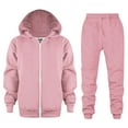 thumbnail image 1 of WOYY Toddler Girls Sweatsuit Zip Up Hoodie Jogger Pants Athletic Outfits, Sizes 4-5T, 1 of 8