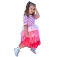 thumbnail image 1 of WOYY Toddler Girls Tulle Layered Puffy Skirt Rainbow Birthday Party Tutu Skirt, Sizes 4-5, 1 of 5