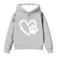thumbnail image 1 of WOYY Toddler Girls Valentine's Day Hoodie Heart Print Hooded Sweatshirt, Sizes 1-2T, 1 of 4