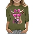 thumbnail image 1 of WOYY Toddler Girls Valentine's Day T-Shirt 3/4 Sleeve Crewneck T Shirt Casual Graphic Tee, 1 of 3