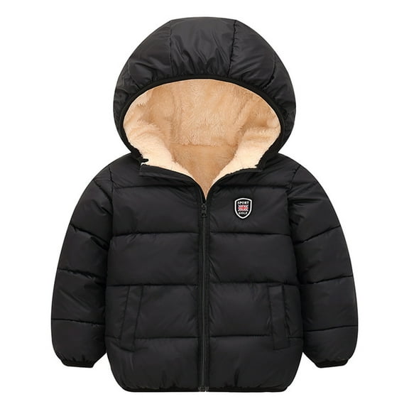 WOYY Toddler Girls Winter Puffer Coat Kids Hooded Jacket Outerwear, Sizes 3-4T