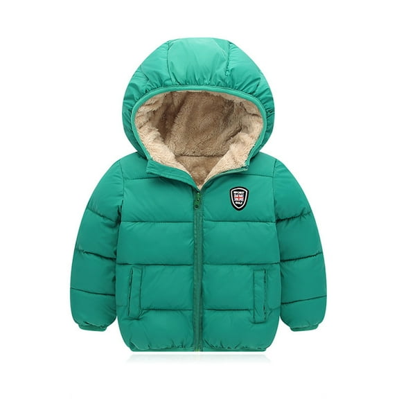 WOYY Toddler Girls Winter Puffer Coat Kids Hooded Jacket Outerwear, Sizes 4-5T