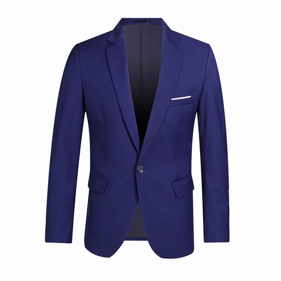 WOYY Tween Boys Blazer Solid Lapel Long Sleeve Suit Jacket Button Cardigan Tailcoat