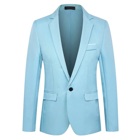 WOYY Boys Formal Blazer Slim Long Sleeve Wedding Party Suit Jacket, Sizes 15-16