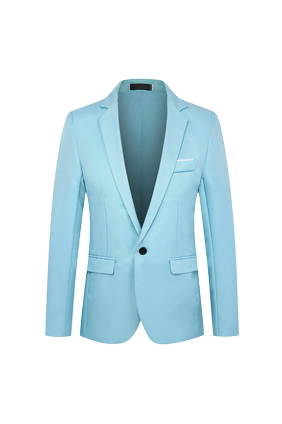 Teen Boys Formal Blazer Slim Long Sleeve Wedding Party Suit Jacket, Sizes 15-16