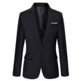 thumbnail image 1 of WOYY Tween Boys Suit Jacket Solid Color Single Blazer Versatile Dress Coat, 1 of 2