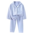 thumbnail image 1 of WOYY Tween Girls Fleece Outfits Long Sleeve Button Up Shirt Pants Sleepwear Set, Sizes 11-12, 1 of 3