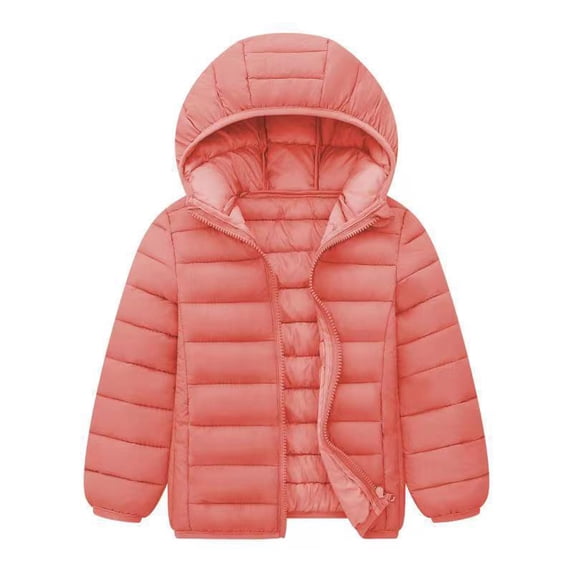 WOYY Tween Girls Lightweight Down Jacket Winter Warm Hooded Coat Outerwear, Sizes 11-12