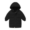 thumbnail image 1 of WOYY Tween Girls Long Padded Coat Solid Winter Hooded Puffer Jacket Overcoat Outerwear, 1 of 3