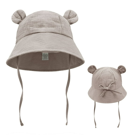 WOYY UPF 50  Sun Protection Sun Hat Wide Brim Beach Bucket Hats for Baby Boys Girls