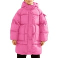 thumbnail image 1 of WOYY Winter Boys Hooded Long Down Coat Thickened Warm Padded Jacket Outerwear, Sizes 11-12, 1 of 4