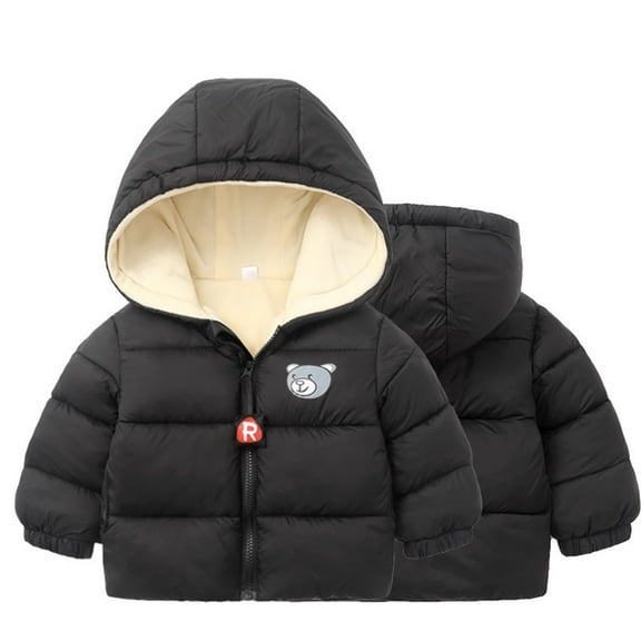 WOYY Winter Toddler Boys Coat Fleece Warm Puffer Jacket Kids Zip Up Outerwear, Sizes 2-3T