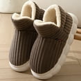thumbnail image 1 of WOYY Women's Winter Slippers Solid Color Thick Sole Slipper Non Indoor House Shoes, 1 of 6