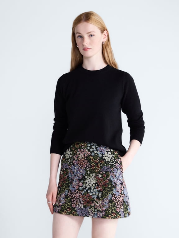 Women's and Women's Plus Cashmere Sweater with Long Sleeves, Sizes XS-4X