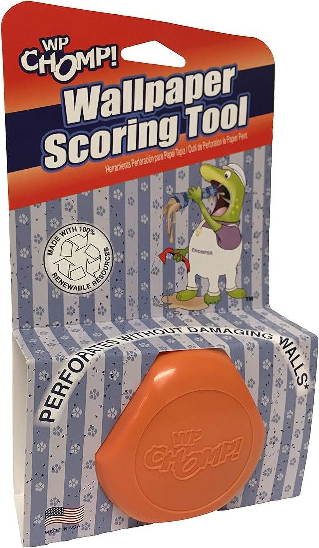 WP Chomp Wallpaper Scorer Remover Tool With Hardened Steel Wheels