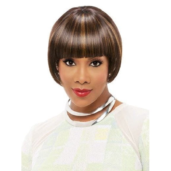 Vivica Fox Lucy Synthetic Wig, 4 Medium Dark Brown